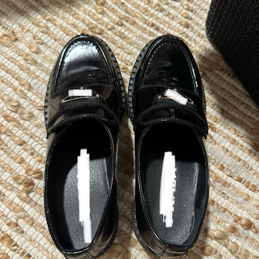 Yada inspired black patent loafers